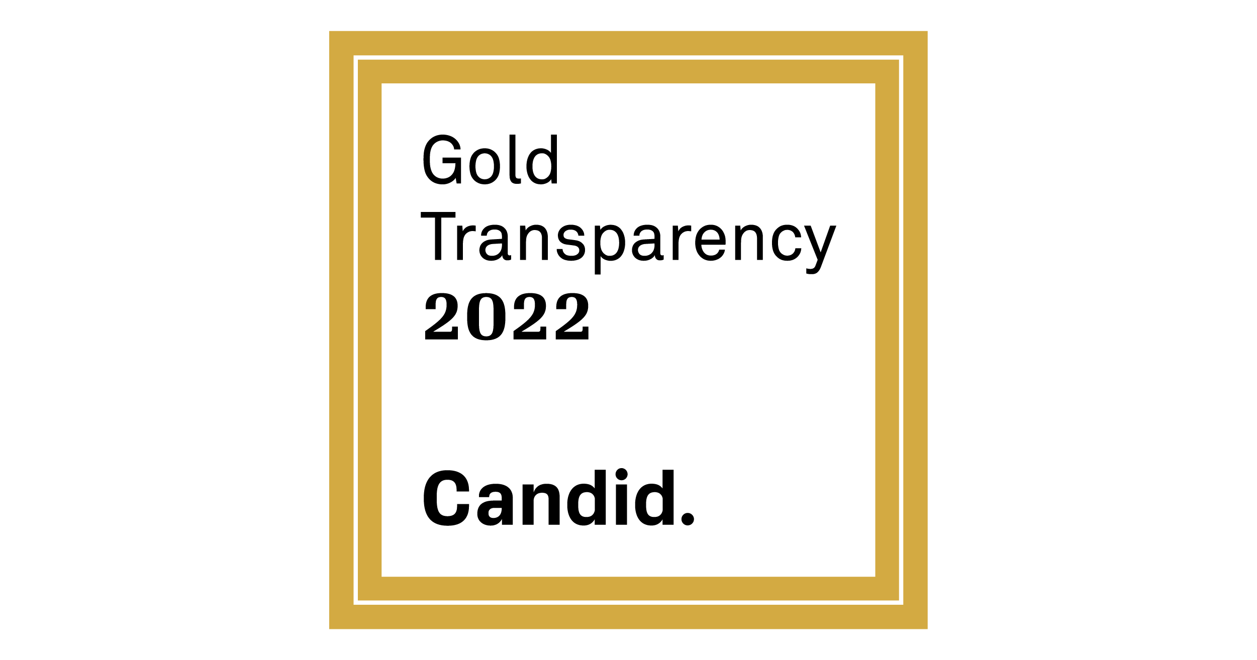 Gold Transparenct 2022 Candid.
